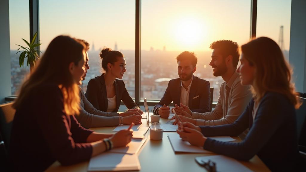 Équipe diverse travaillant ensemble à Lyon - ÉquipeRH Solutions